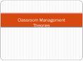 Classroom Management Theories PowerPoint PPT Presentation