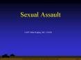 Sexual Assault PowerPoint PPT Presentation