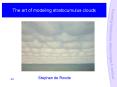 The art of modeling stratocumulus clouds PowerPoint PPT Presentation