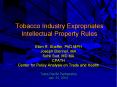 Tobacco Industry Expropriates Intellectual Property Rules PowerPoint PPT Presentation