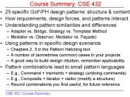 Course Summary: CSE 432