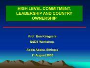 Tackling Rural Poverty -  an international perspective