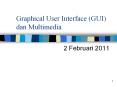 Graphical User Interface (GUI) dan Multimedia PowerPoint PPT Presentation