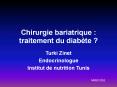 Chirurgie bariatrique : traitement du diab PowerPoint PPT Presentation