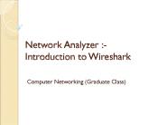 Network Analyzer :- Introduction to Wireshark