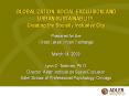 GLOBALIZATION, SOCIAL EXCLUSION, AND SUSTAINABLITY :  Creating the Socially Inclusive City    Prepared for the   Great Lakes Urban Exchange   March 14th, 2009  10:15 AM  Lynn C. Todman, Ph.D. Director, Adler Institute on Social Exclusion PowerPoint PPT Presentation