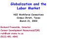 Globalization and the Labor Market PowerPoint PPT Presentation