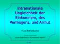 Intranationale Ungleichheit der Einkommen, des Verm PowerPoint PPT Presentation