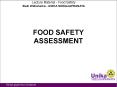 FOOD SAFETY ASSESSMENT PowerPoint PPT Presentation