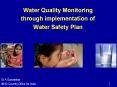 Water Quality Monitoring through implementation of Water Safety Plan PowerPoint PPT Presentation
