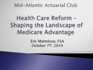Health Care Reform 