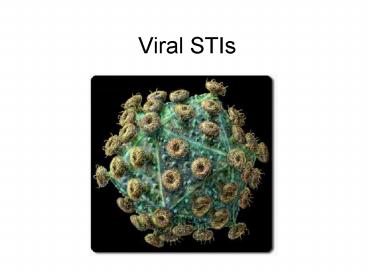 Viral STIs