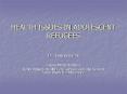 HEALTH ISSUES IN ADOLESCENT REFUGEES PowerPoint PPT Presentation