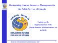 Modernizing Human Resources Management in the Public Service of Canada PowerPoint PPT Presentation