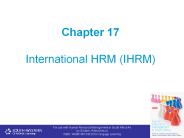 International HRM (IHRM)