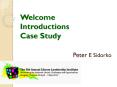 Welcome Introductions Case Study PowerPoint PPT Presentation