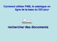 rechercher des documents PowerPoint PPT Presentation