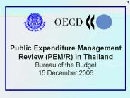 Public Expenditure Management