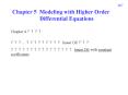 Chapter 5 Modeling with Higher Order     Differential Equations PowerPoint PPT Presentation