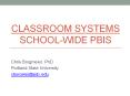 Classroom Systems School-wide PBIS PowerPoint PPT Presentation