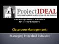 Connecting Research to Practice for Teacher Educators  Classroom Management: PowerPoint PPT Presentation