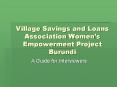Village Savings and Loans Association Women PowerPoint PPT Presentation