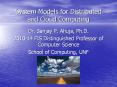 System Models for Distributed and Cloud Computing PowerPoint PPT Presentation