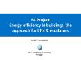 E4 Project Energy efficiency in buildings: the approach for lifts PowerPoint PPT Presentation