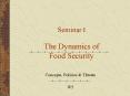 Seminar I  The Dynamics of Food Security PowerPoint PPT Presentation