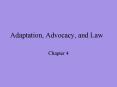 Adaptation, Advocacy, and Law PowerPoint PPT Presentation