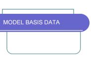 MODEL BASIS DATA