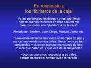 En respuesta a los 