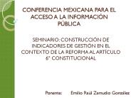 CONFERENCIA MEXICANA PARA EL ACCESO A LA INFORMACI