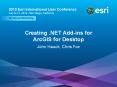 Creating .NET Add-ins for ArcGIS for Desktop PowerPoint PPT Presentation