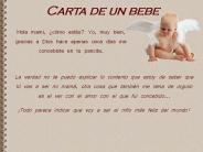 Carta de un bebe