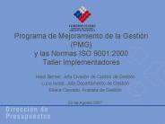 Programa de Mejoramiento de la Gesti