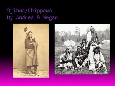 Ojibwa/Chippewa By Andrea