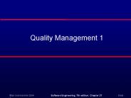Quality Management 1