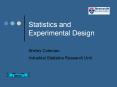 Statistics and Experimental Design PowerPoint PPT Presentation