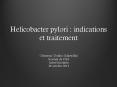 Helicobacter pylori : indications et traitement PowerPoint PPT Presentation