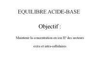 EQUILIBRE ACIDE-BASE