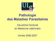 Pathologie des Maladies Parasitaires