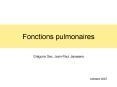 Fonctions pulmonaires PowerPoint PPT Presentation