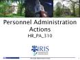 HR_PA_310 PowerPoint PPT Presentation