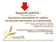 Rapports IAASTD