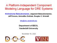 A Platform-Independent Component Modeling Language for DRE Systems