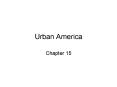 Urban America PowerPoint PPT Presentation