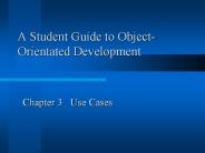 A Student Guide to Object- Orientated Development