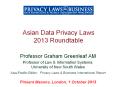 Asian Data Privacy Laws 2013 Roundtable PowerPoint PPT Presentation