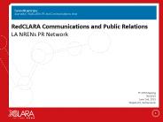 RedCLARA Communications and Public Relations